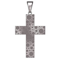 Sterling Silver Cross Pendant, 3/4" X 1.7mm Sterling Silver Cross Pendant, 3/4" X 1.7mm Sterling